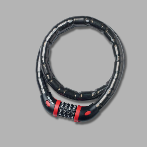 Master Lock Bike Cable Lock, Combination, 1 m Cable, Outdoor 8226EURDPRO - Use with All Kinds of Bike, Skateboards, Strollers, Lawnmowers and Other Outdoor Equipment