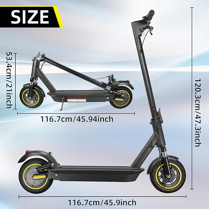 10 Inch Foldable Electric Scooter for Adults | 500W Motor, 42V 14.5Ah Battery, 35–45km Range foldable  scooter