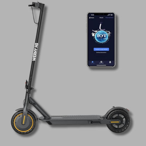 WERHY Electric Scooter for Adults – 350W/500W Motor, Top Speed 19–22 MPH, Max Range 16–28 Miles, Foldable Design