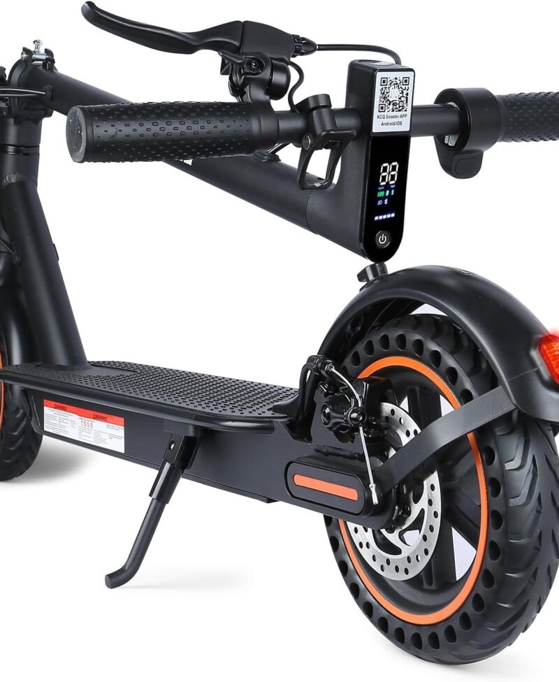 Portable Adult Electric Scooter | 8.5" Solid Tires, 500W Motor, 19 MPH, 21-Mile Range, Dual-Brake System & Smart App with Cruise Control