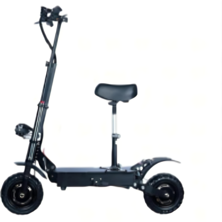 6000W 60V Off-Road Electric Scooter – 10” Tires, 120km Range, Dual Suspension & LED Display